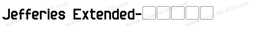 Jefferies Extended字体转换